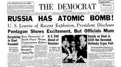 russia tests first atomic bomb impact on cold war|soviet atomic bomb program.